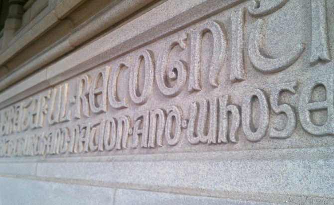 2lch || Washington National Cathedral Typography